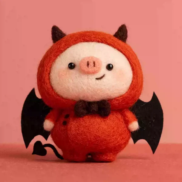 Devil Piggy – Needle Felting Kit