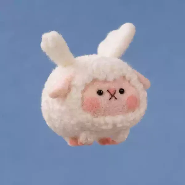Flying Lamb Wool Felt Doll Sheep