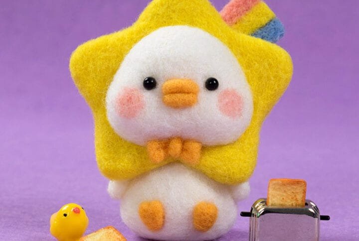 needle felted duck