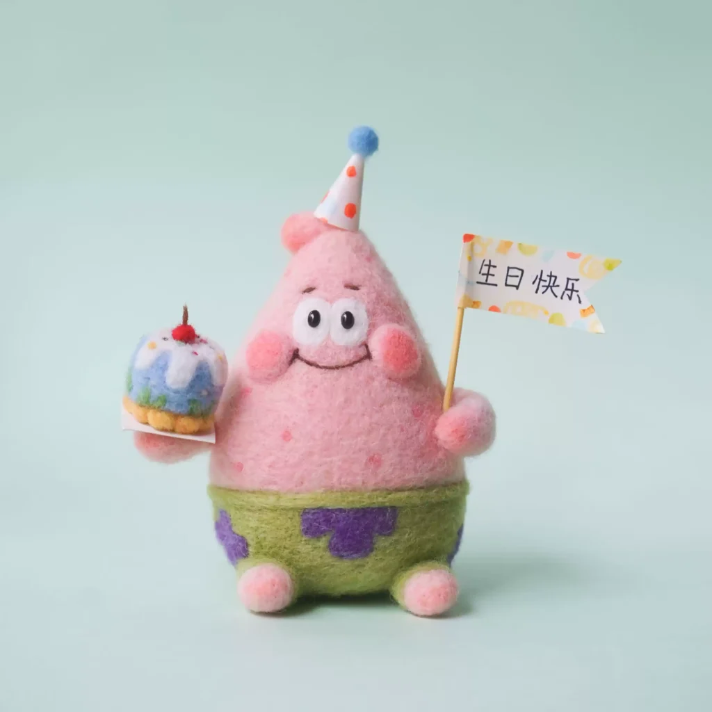 What is Needle Felting Used For? 29 Patrick Star Needle Felting DIY Kit
