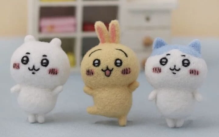 needle felted rabbit