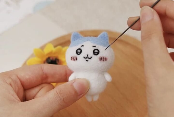 needle felted rabbit